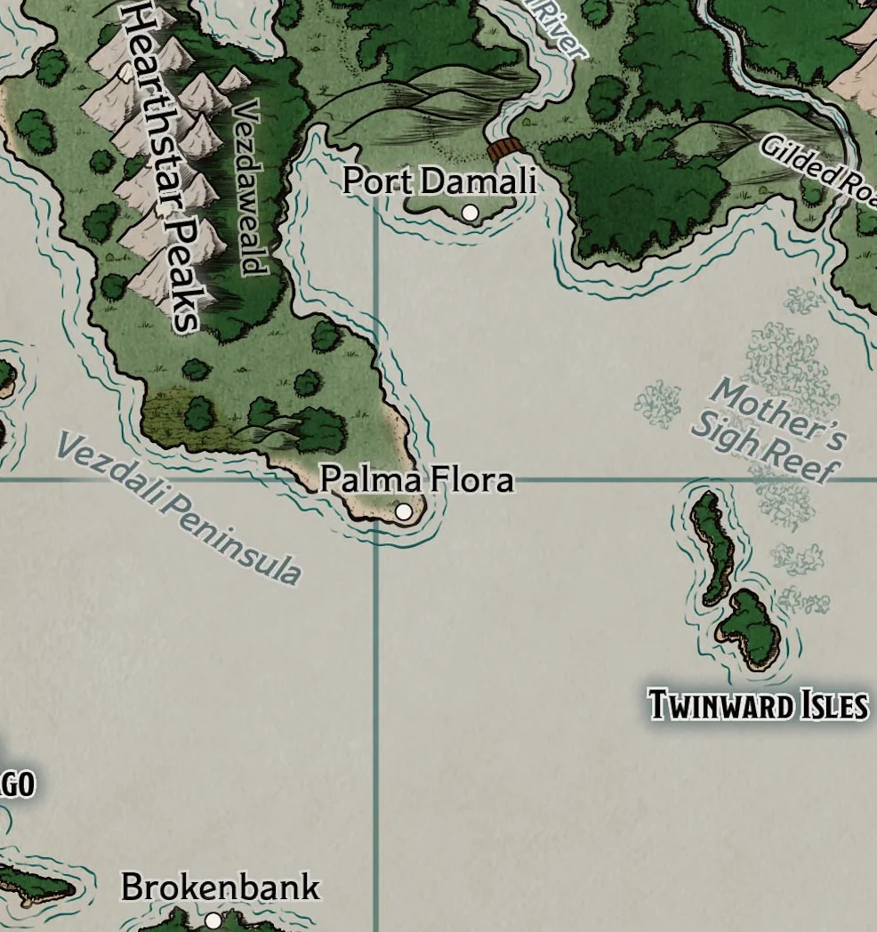 One shot DnD 5.0 Compétiton houleuse à Palma Flora